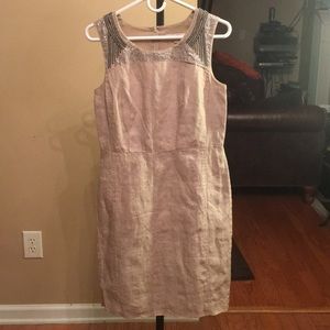 Loft Natural Sleeves w/Gems on TOP of Dress